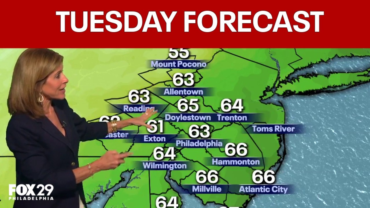 Philadelphia weather: Tuesday evening forecast