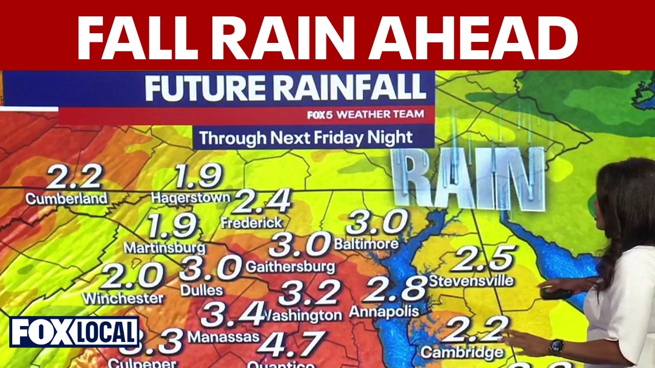 DC forecast: Cooler, wetter weather coming after last weekend of summer