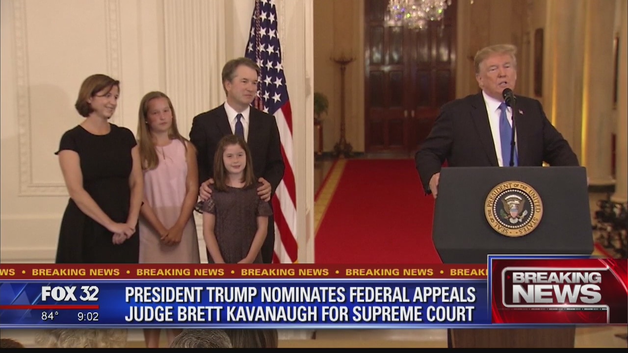 Trump picks Kavanaugh for Supreme Court, setting up fight with Dems