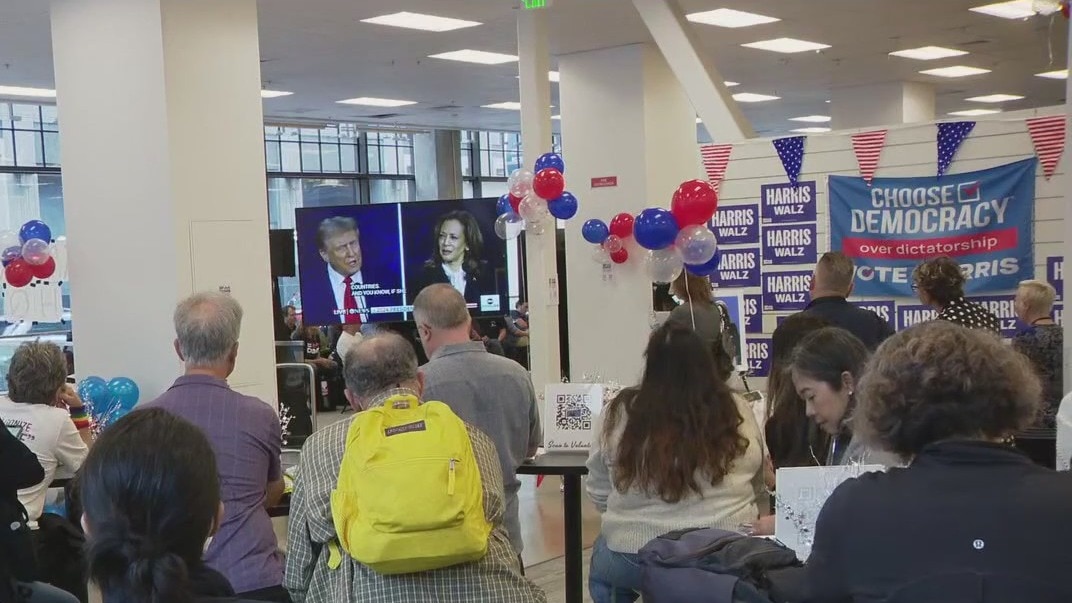 Voters react to presidential debate at San Francisco watch parties