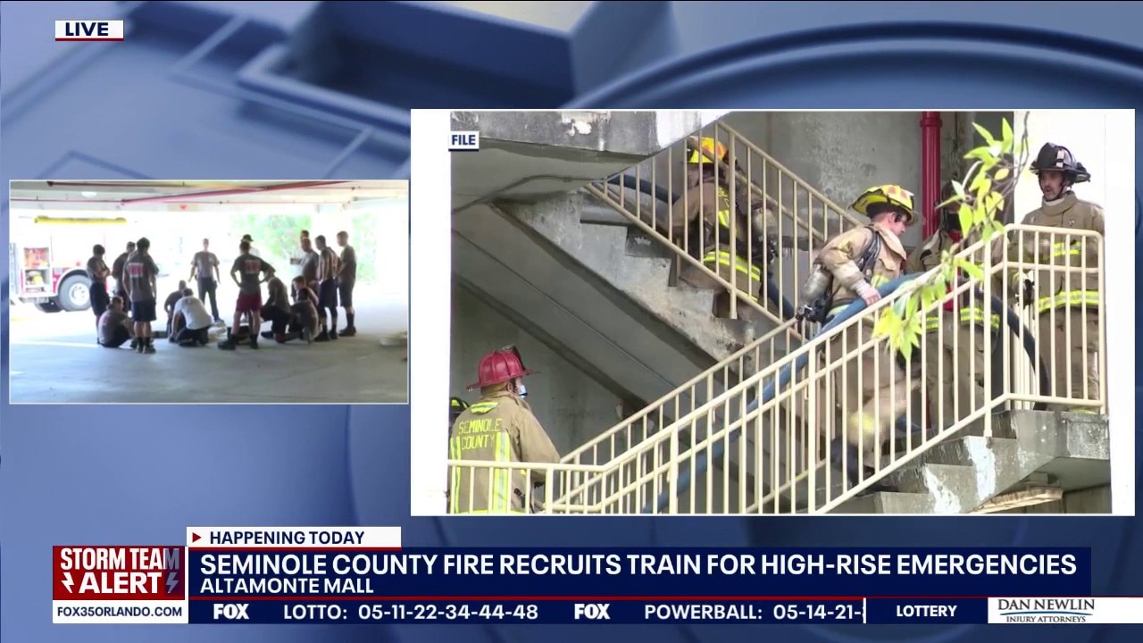 Seminole County Fire recruits train for high-rise emergencies