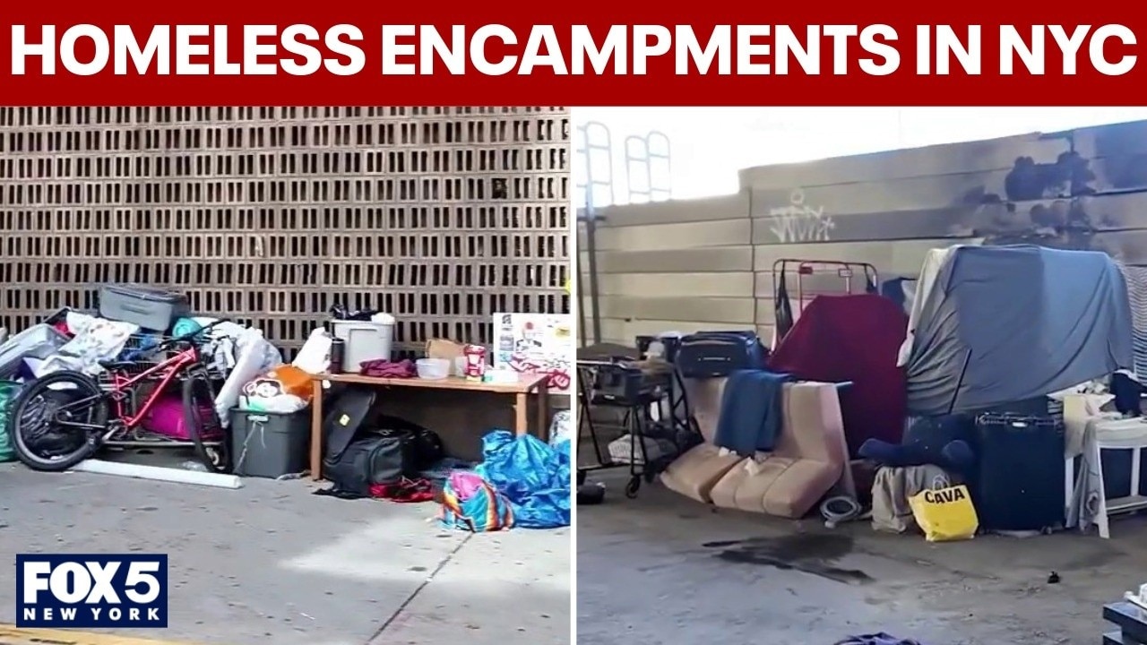 Several homeless encampments spotted in Manhattan
