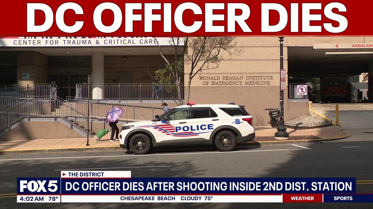 DC officer dies from critical gunshot inside police station | FOX 5 AT 4AM