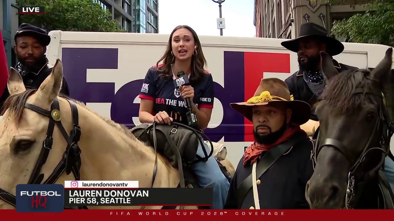 Riding into Seattle World Cup match day for USA vs AUS