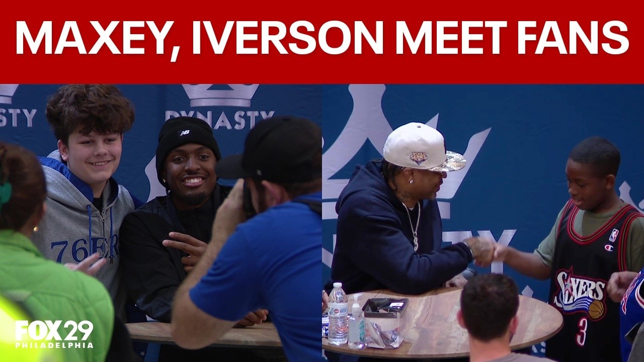 Iverson, Maxey meet fans at autograph event: 'I inspire them and they inspire me'