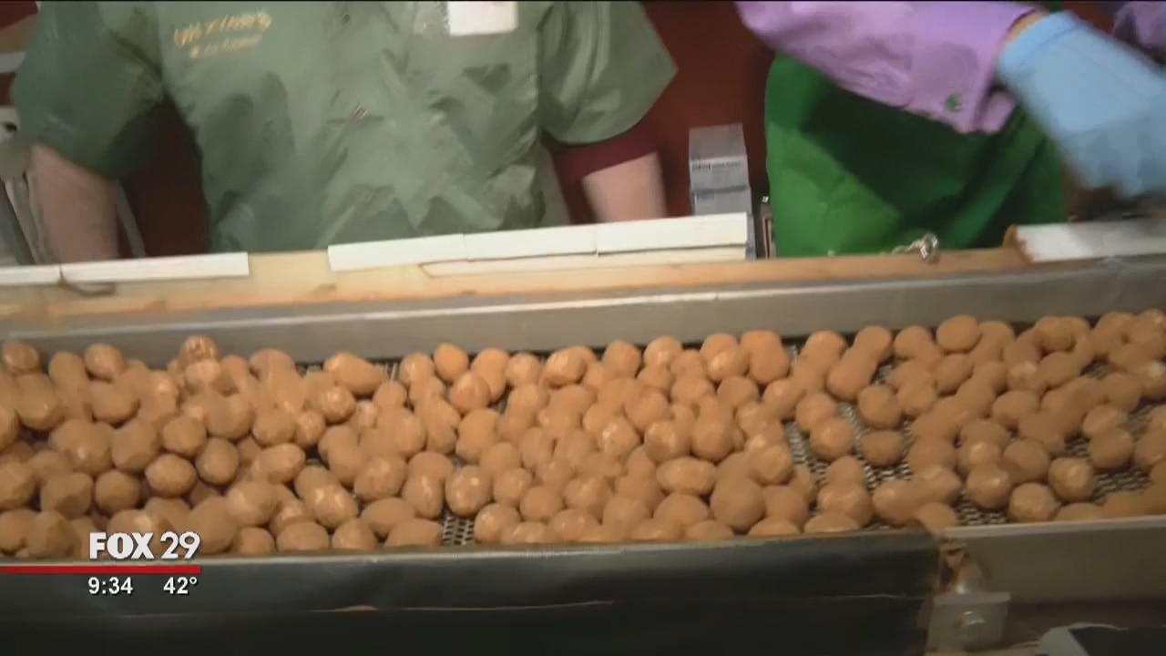 Bob gets his hands on some Irish potatoes at Oh Ryan's