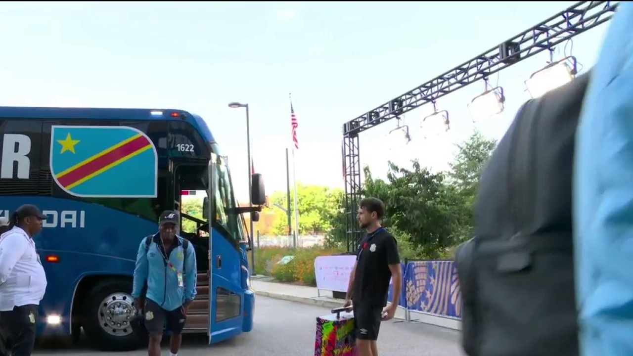DR Congo and England teams begin to arrive at Atlanta Stadium