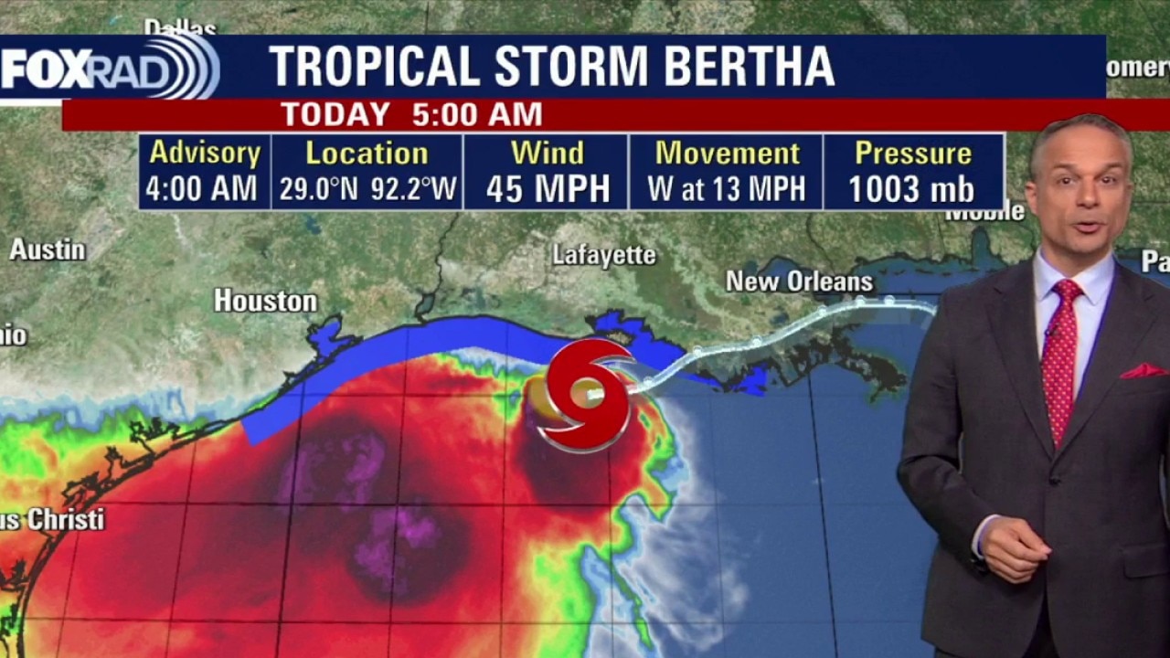 Houston weather: Tropical Storm Bertha moving into the area
