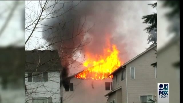 2 police officers hurt in suspected arson in Tukwila