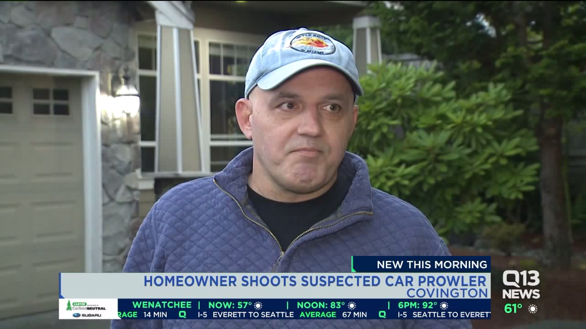 Homeowner shoots suspected car prowler