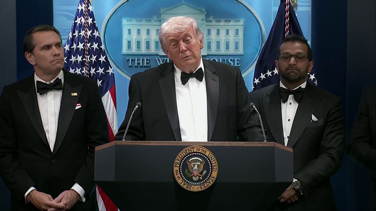 Trump on Correspondents' Dinner shooting