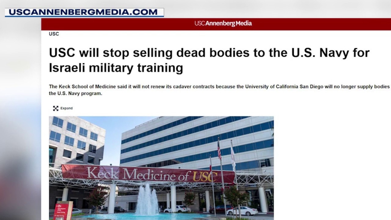 USC to stop selling dead bodies to military