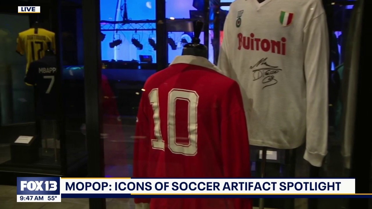 Icons of Soccer artifact spotlight at Seattle's MOPOP
