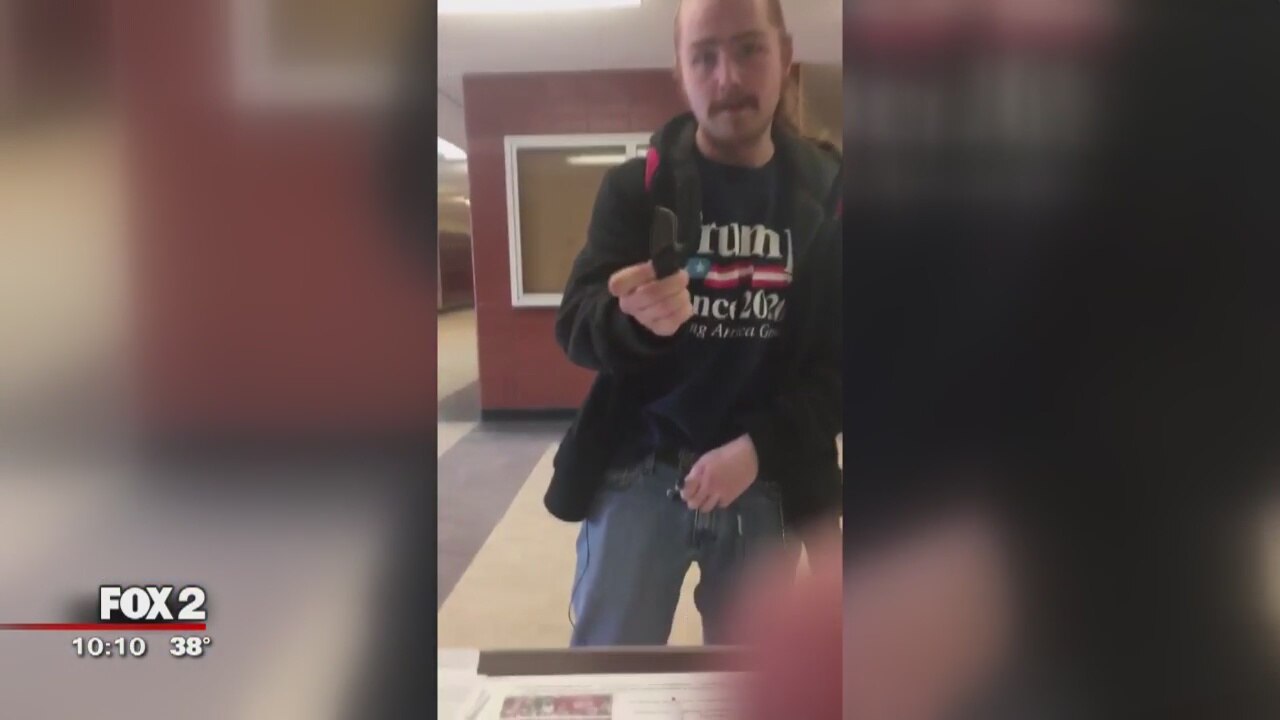 Wayne State student threatens activists with knife on camera