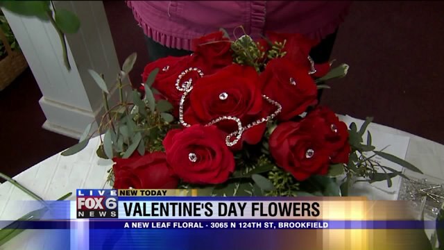 Julie learns how to make a Valentine`s Day arrangement