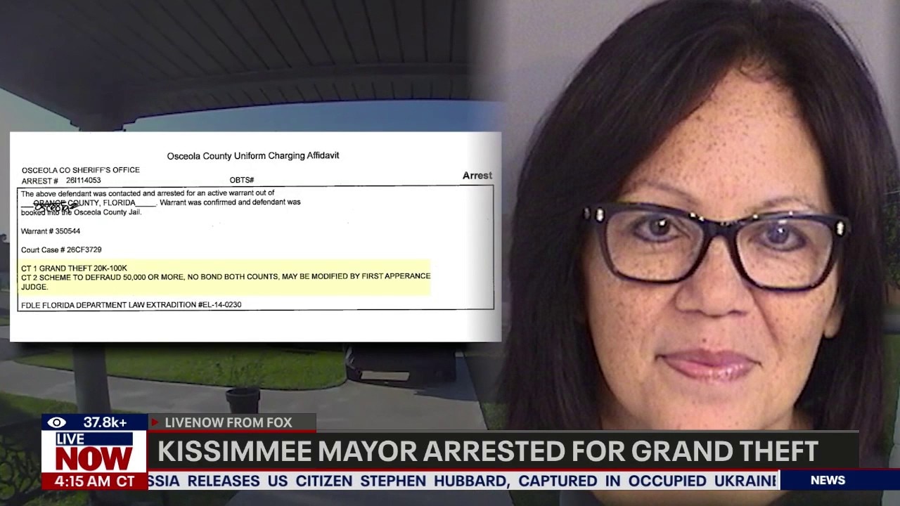 Kissimmee, Florida mayor arrested for grand theft