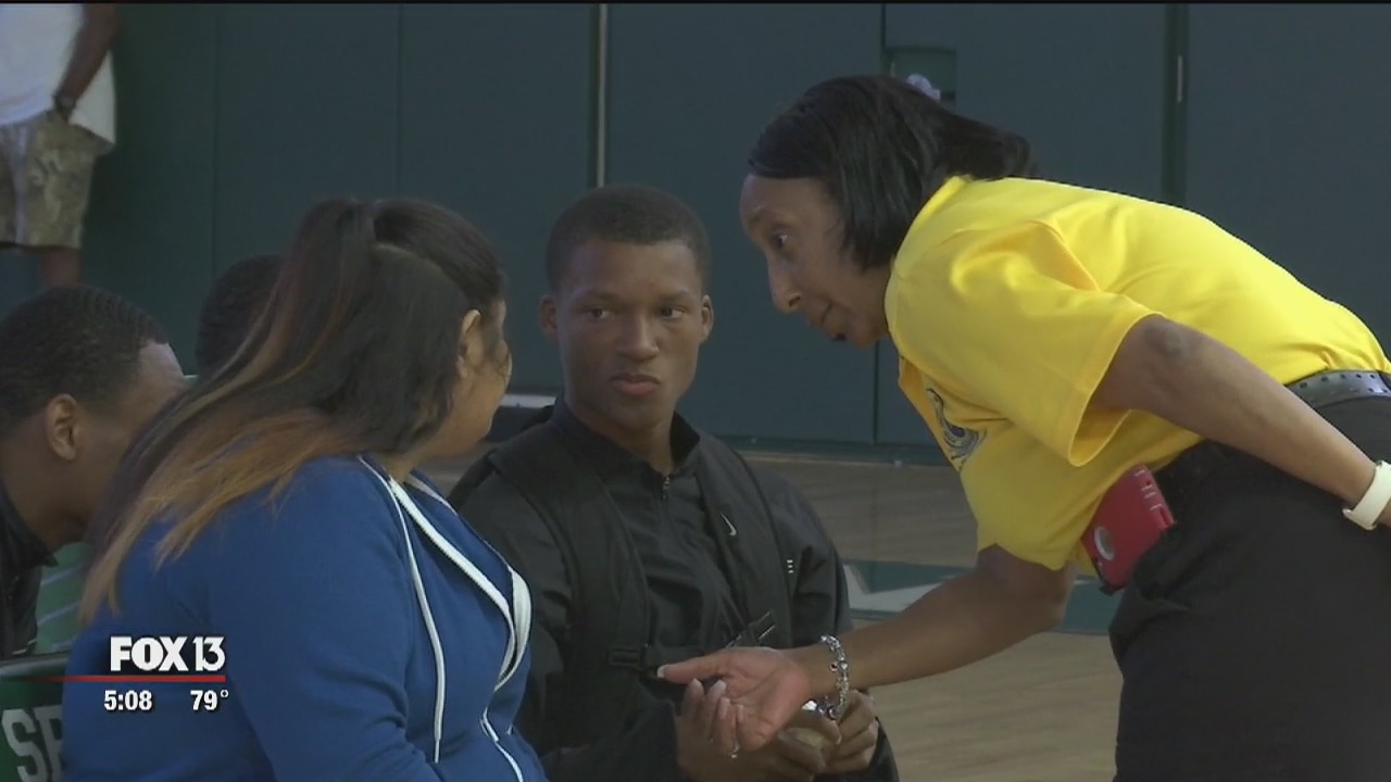 Police give students a look behind the blue line