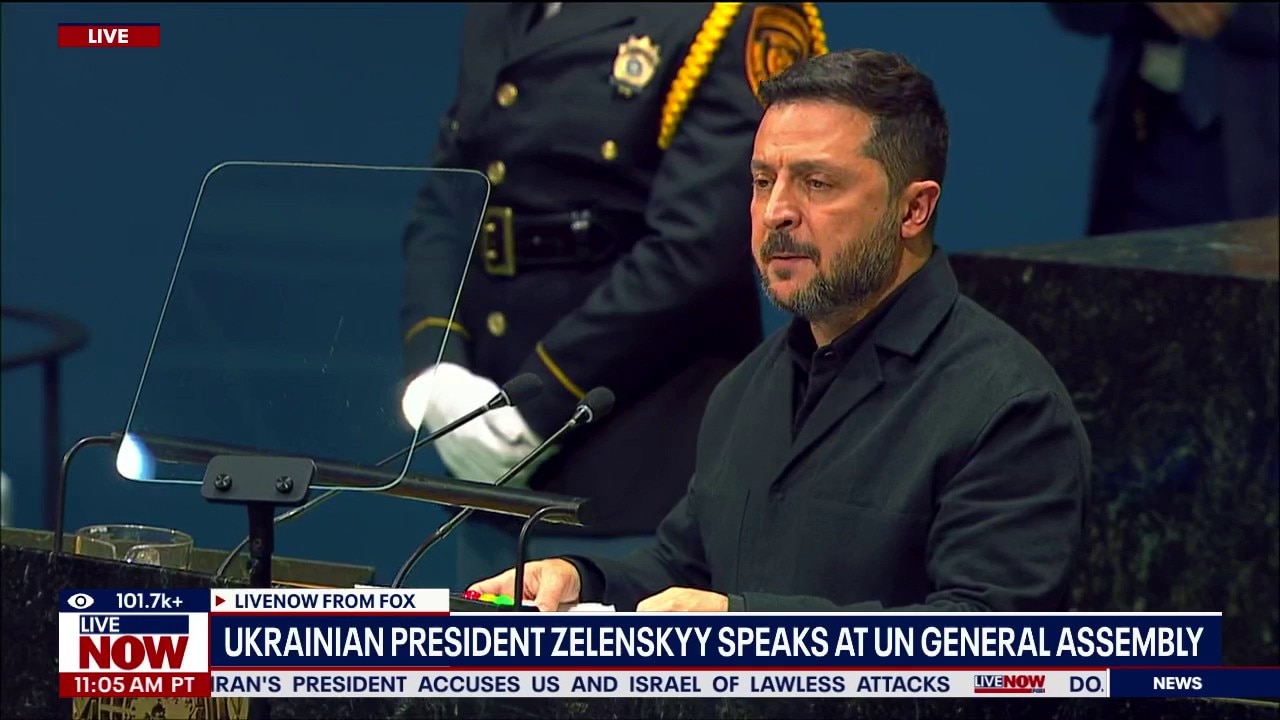 Ukrainian President Zelenskyy addresses UN General Assembly