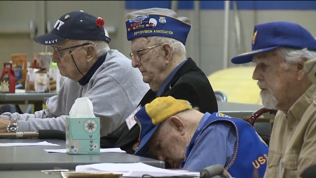 "These gentlemen sacrificed for us:" Students at Oak Creek H.S. get history lesson from WWII vets