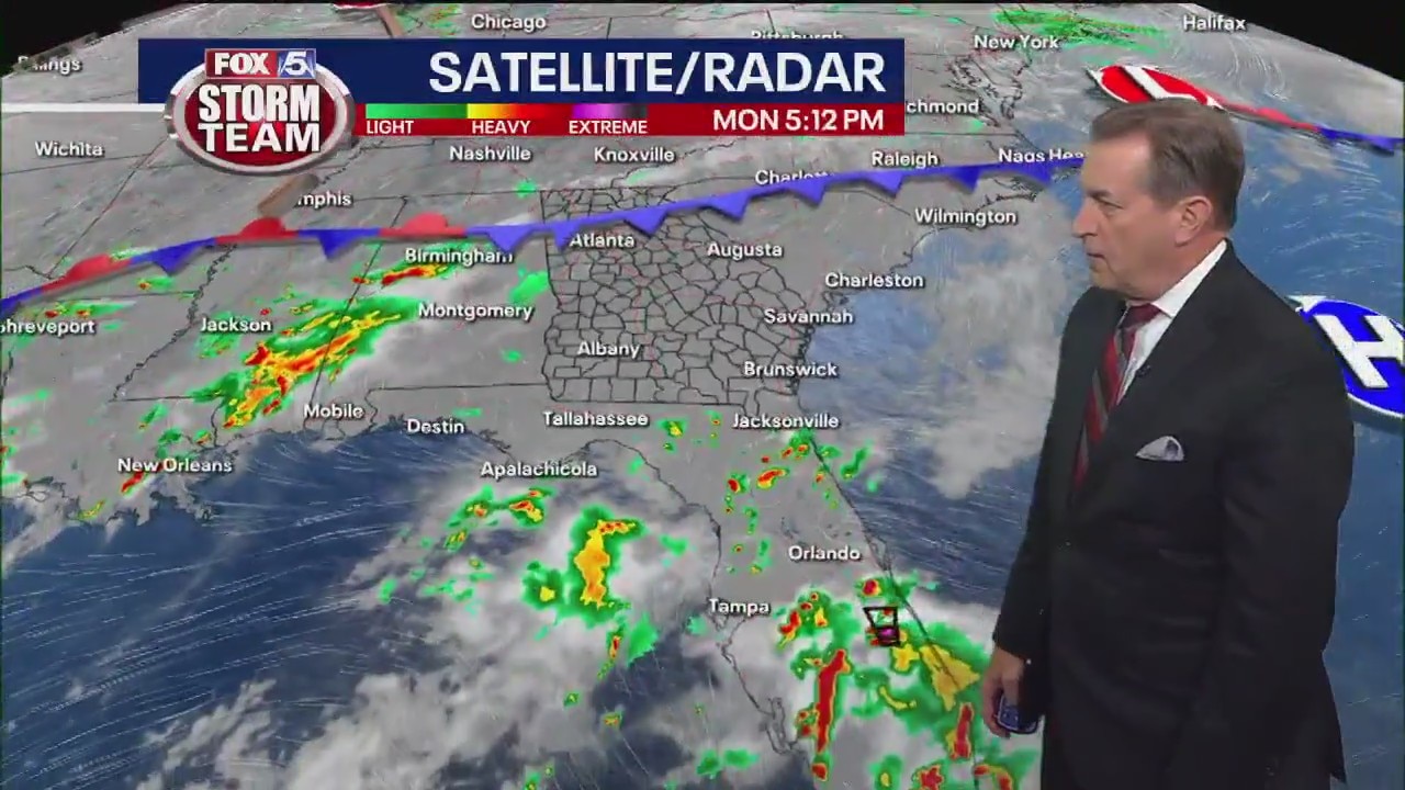 Monday evening forecast