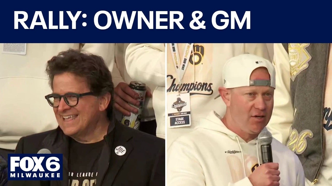 Brewers rally: Mark Attanasio, Matt Arnold