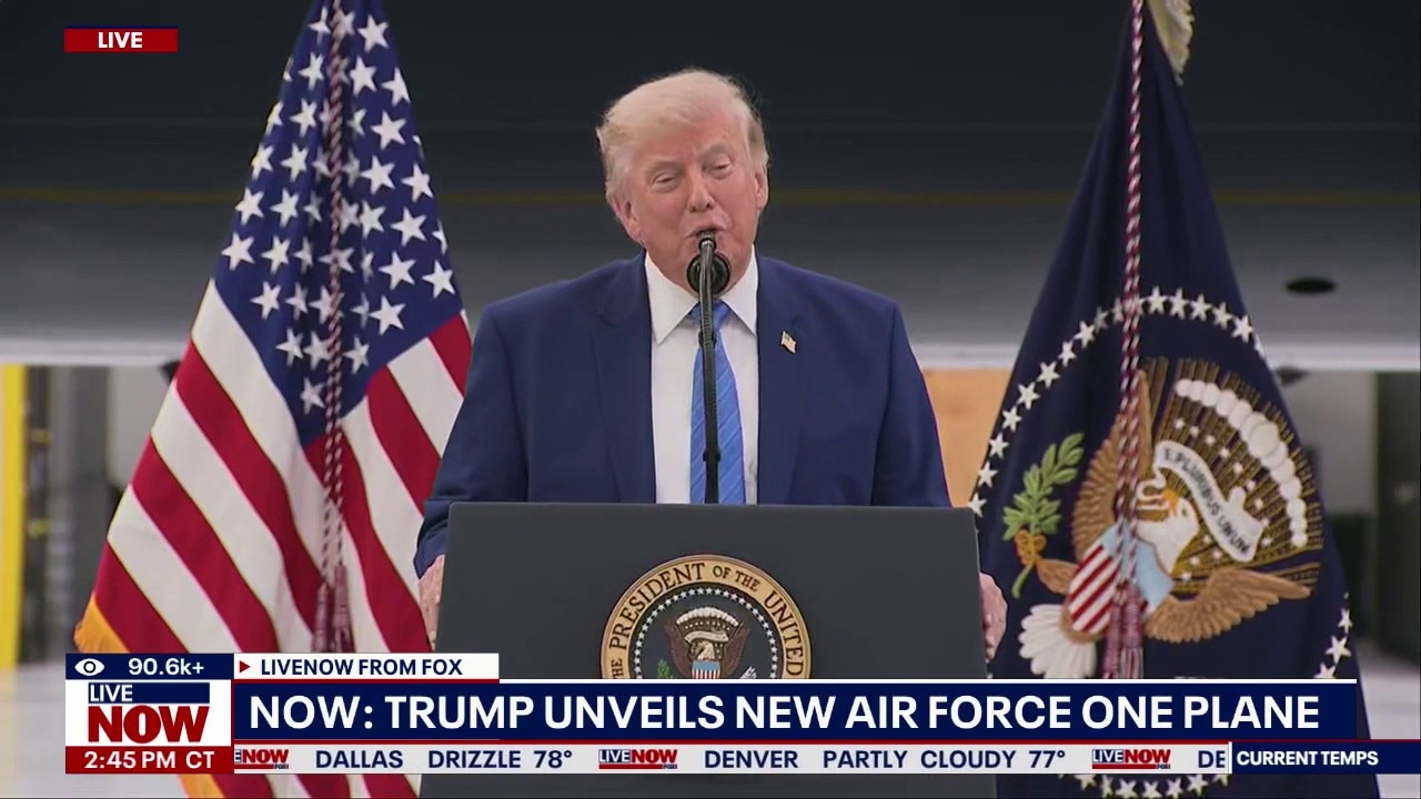 President Trump unveils new Air Force One plane
