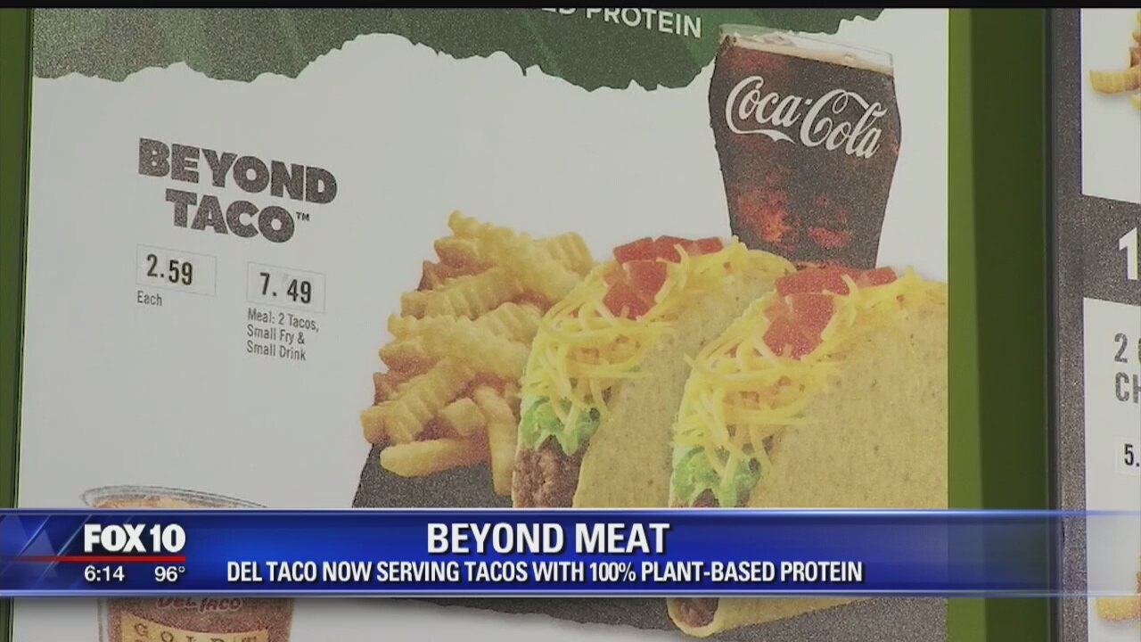 Del Taco serving "Beyond Meat" as a taco meat option