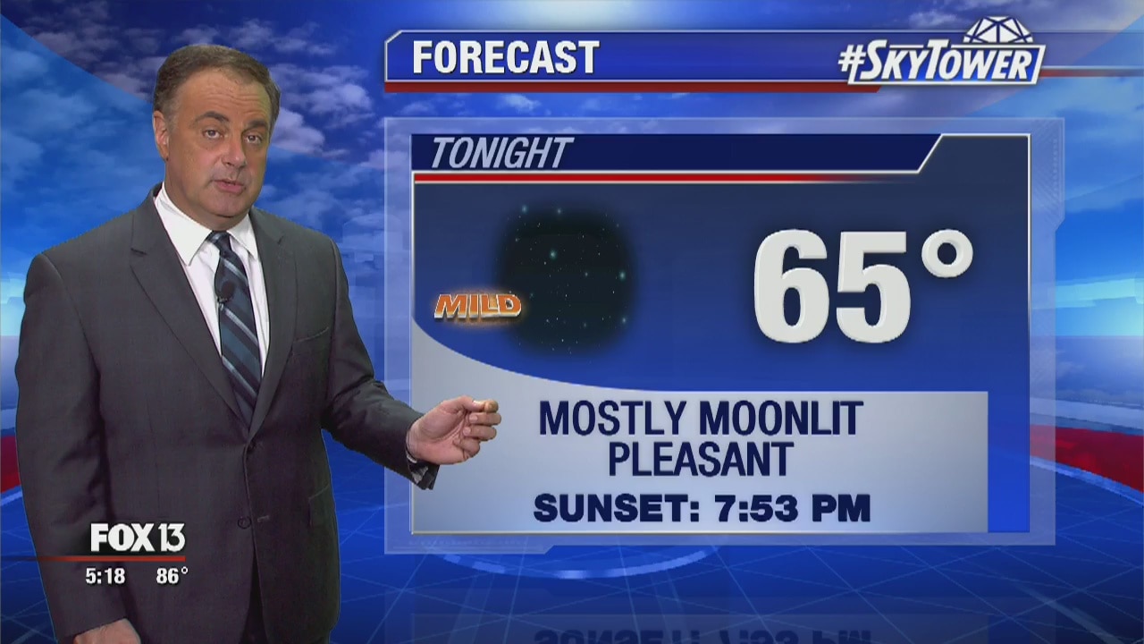 Tuesday evening weathercast