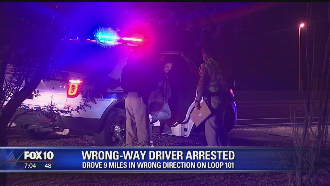 DPS: Woman drove 9 miles in the wrong direction before being arrested