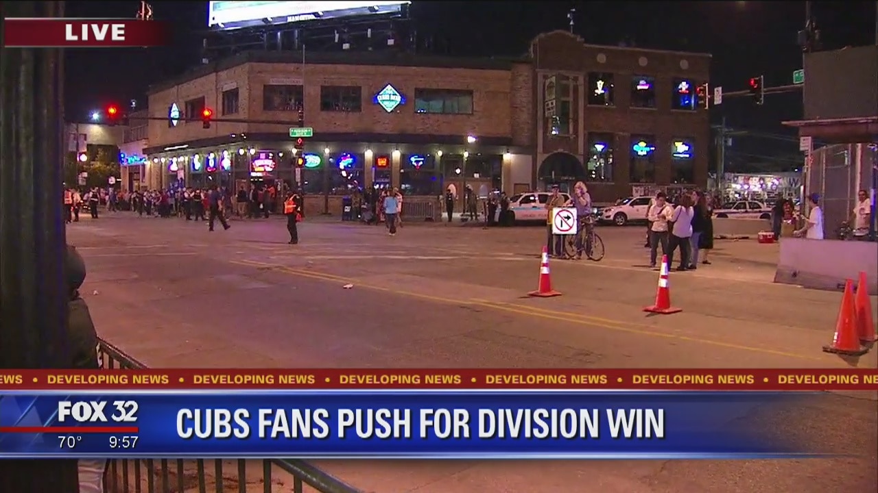 Wrigleyville rocking, and security ready, as Cubs go for the division clinch (10pm)