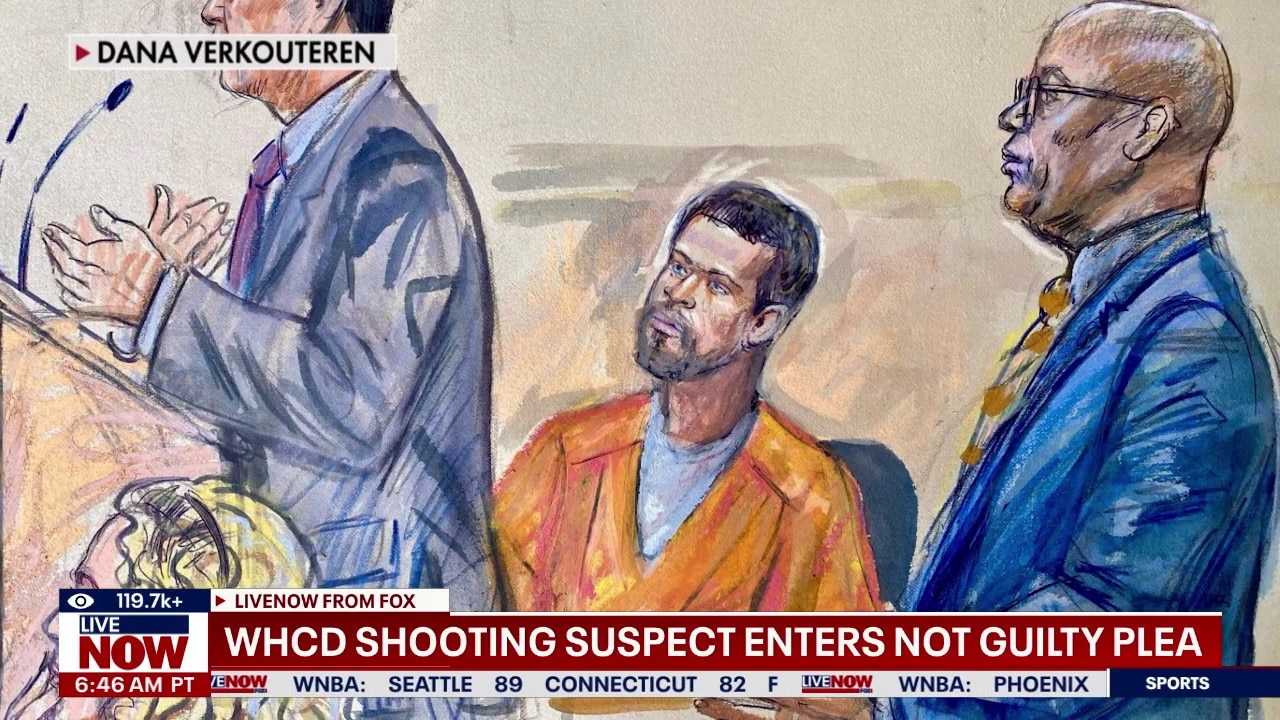 WHCD shooting suspect enters not guilty plea
