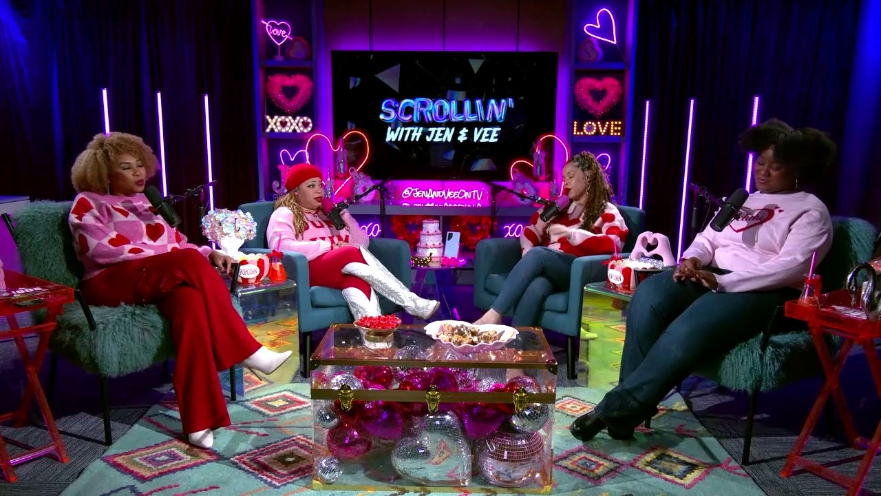 Galentines Night Pt 2 | Scrollin' With Jen & Vee