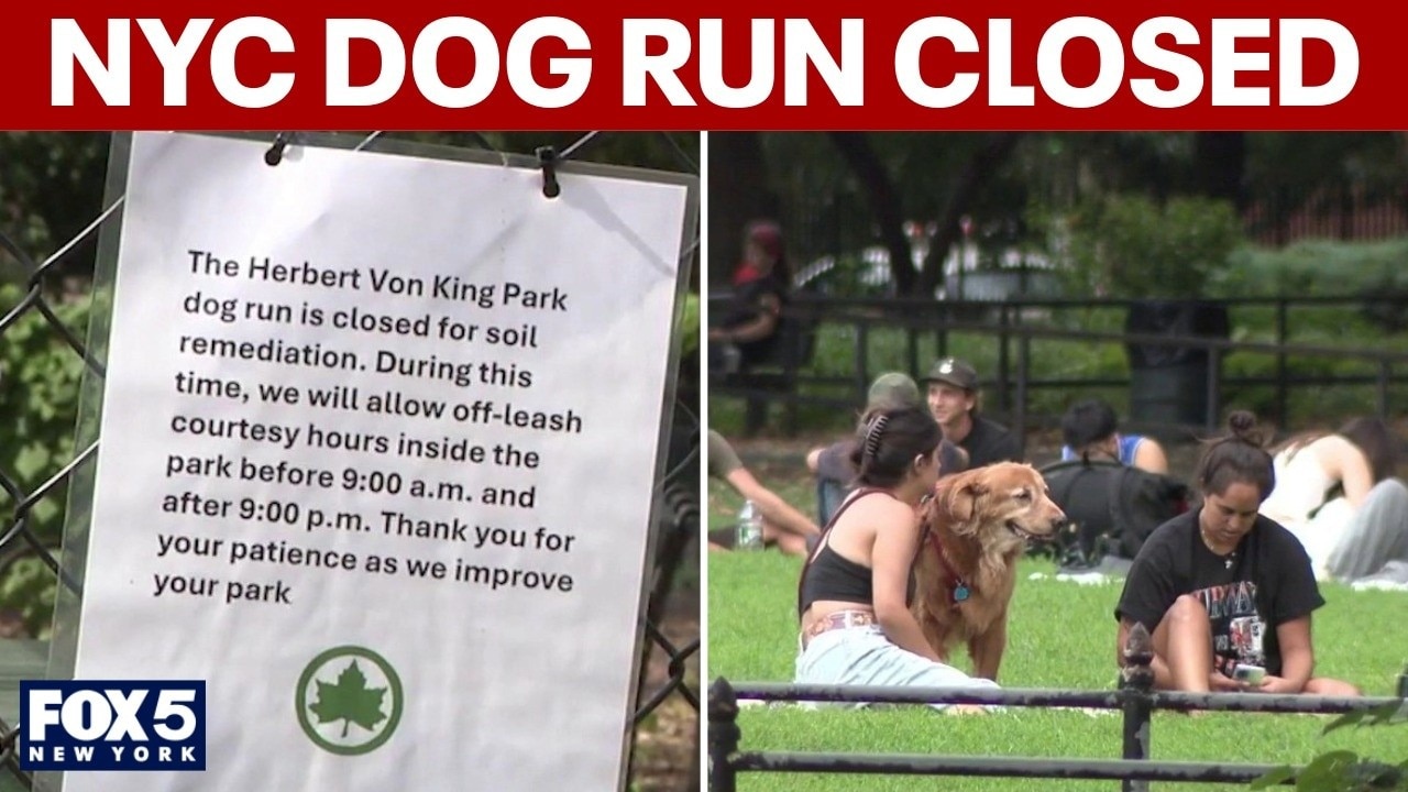 NYC dog run closed indefinitely due to elevated levels of arsenic, mercury
