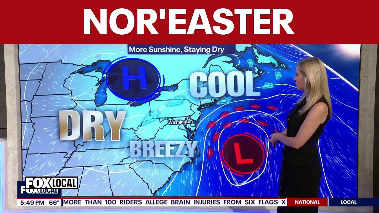 DMV weather: Breezy, cool Friday ahead as Nor-easter impacts the coast