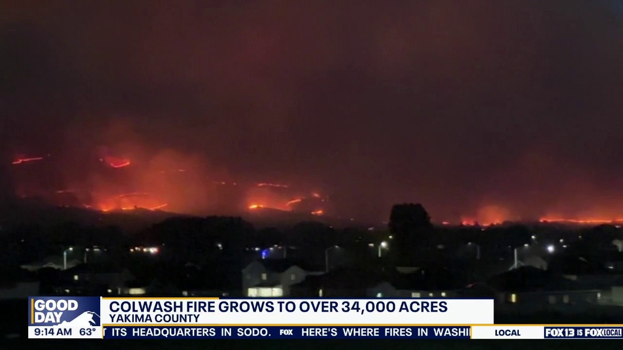 Multiple wildfires spread in Washington state