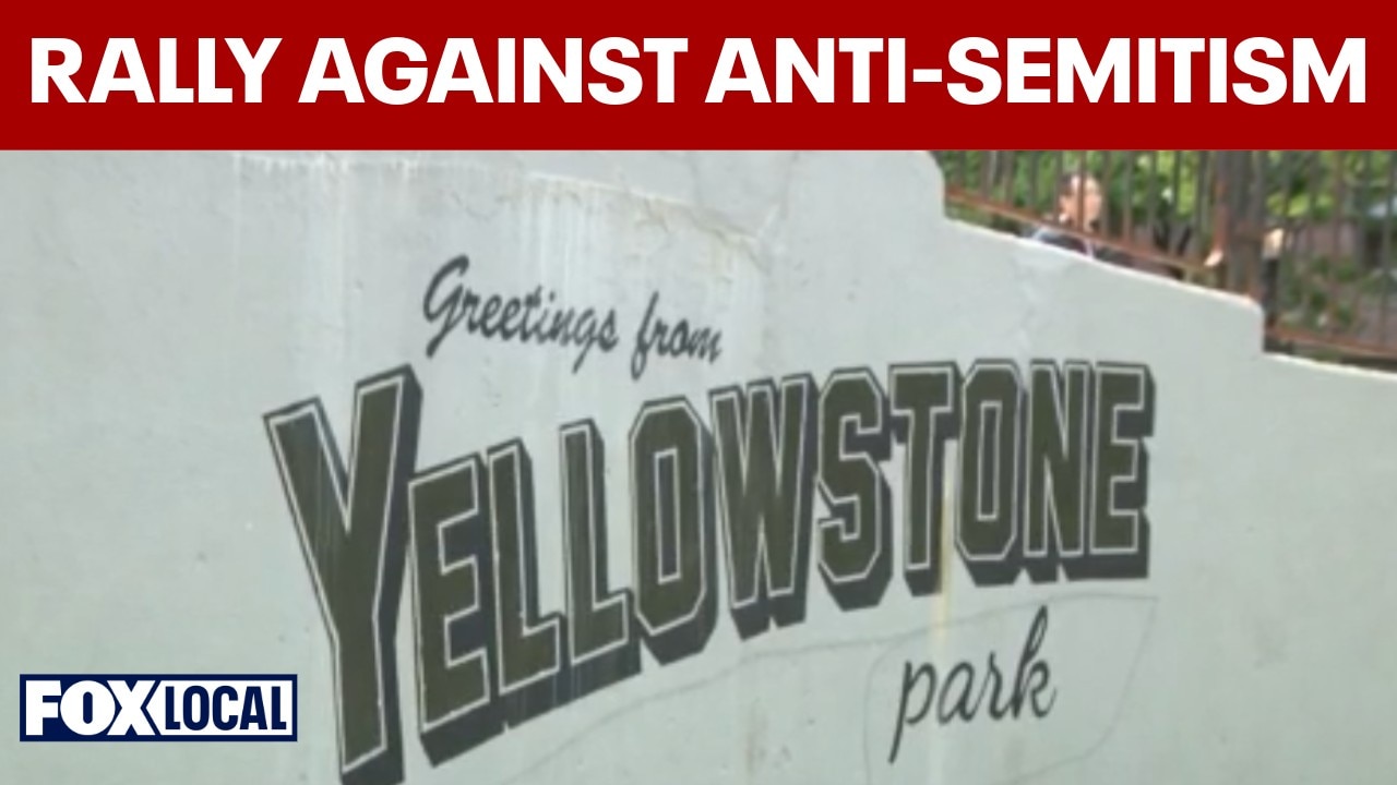 Rally against anti-semitism in Queens Forest Hills Yellowstone Park