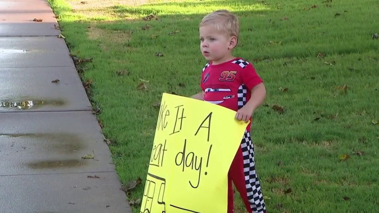 Phoenix 2-year-old spreads morning cheer