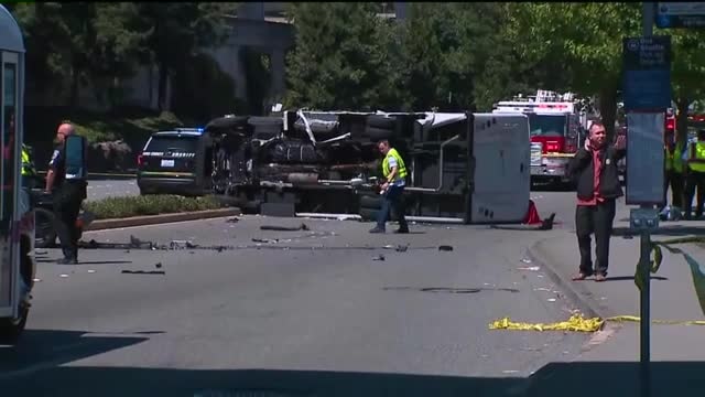 1 dead in shuttle bus crash