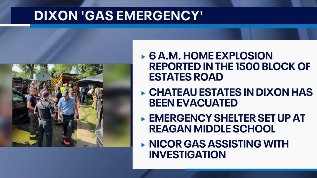 Resident injured in gas explosion at Dixon home