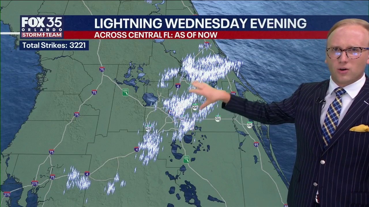 Orlando weather: 3,000 lightning strikes across Central Florida