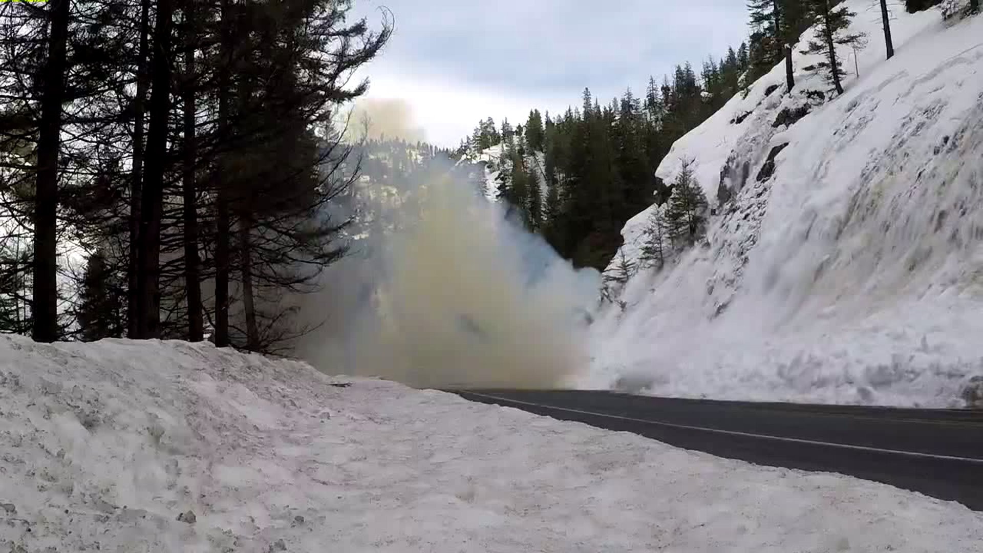 Avalanche control at Snoqualmie Pass