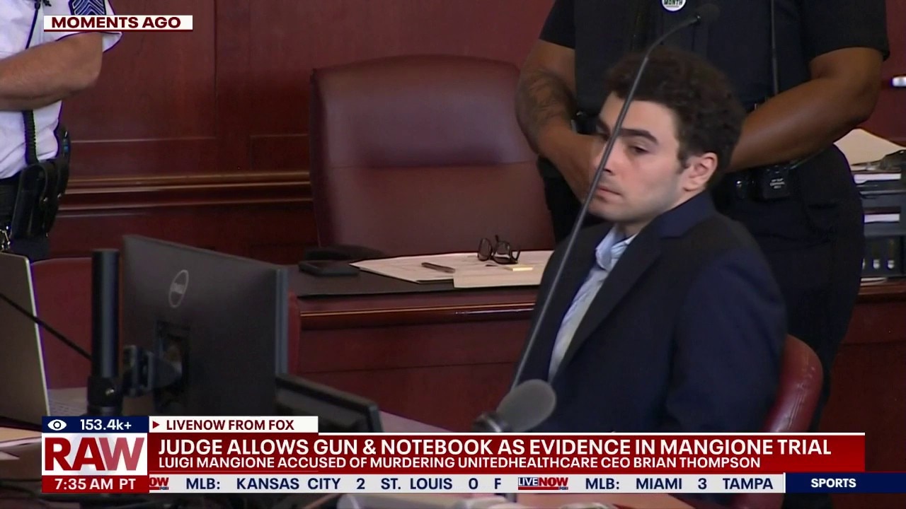 Mangione prosecutors can use gun, notebook as evidence