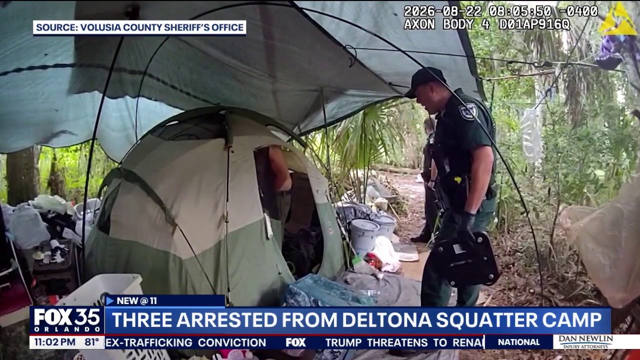 3 arrested after illegal camps, drugs, trash found on: Deputies