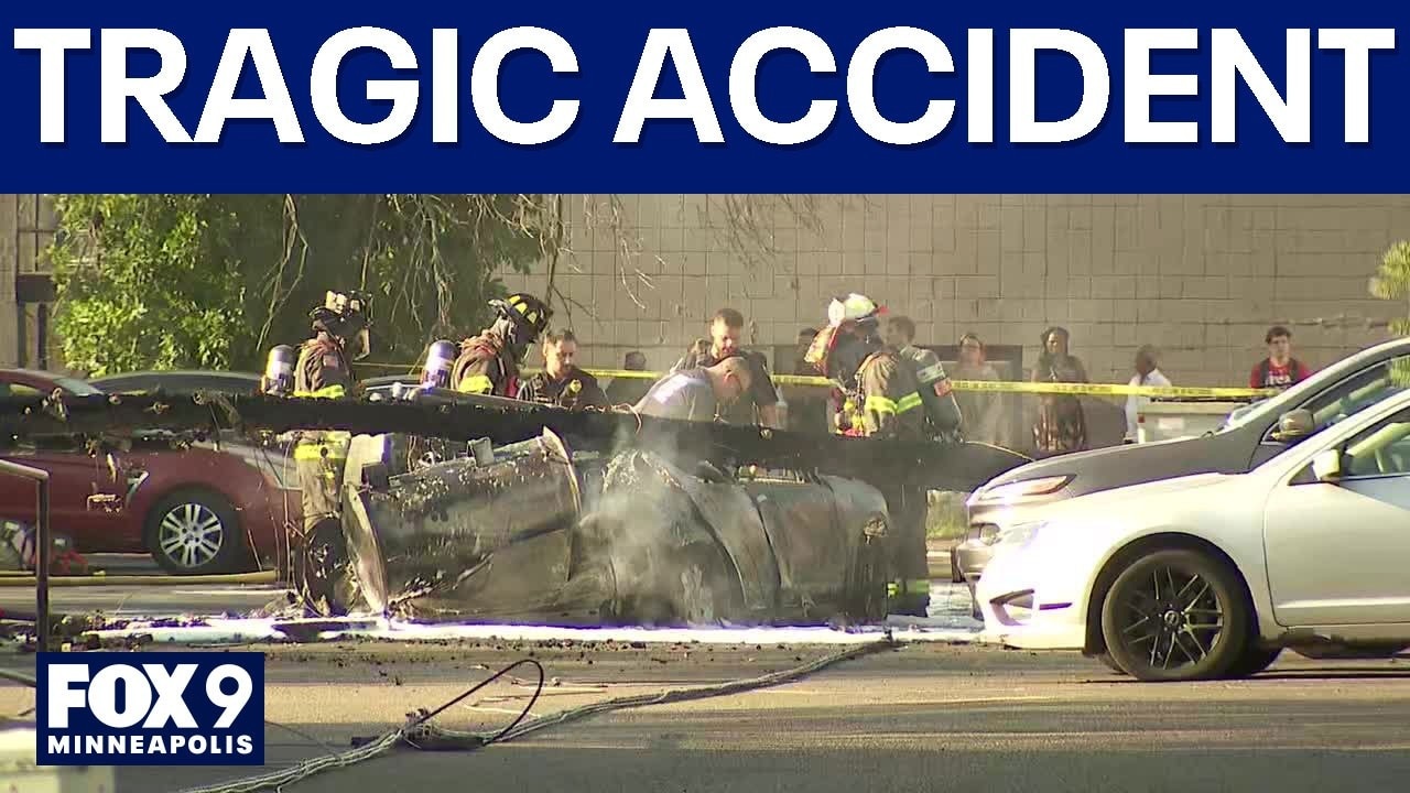 1 dead after utility pole falls on car in Hopkins