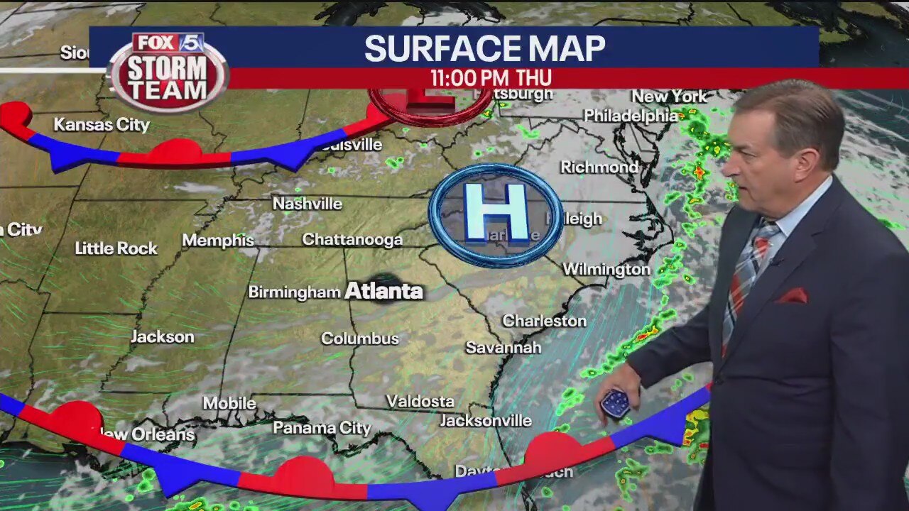 Thursday evening forecast