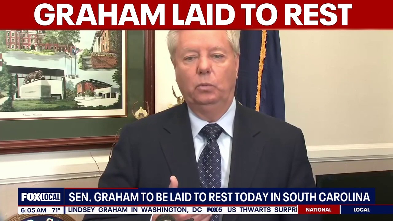 Sen. Lindsey Graham to be laid to rest Wednesday in South Carolina | FOX 5 AT 6AM