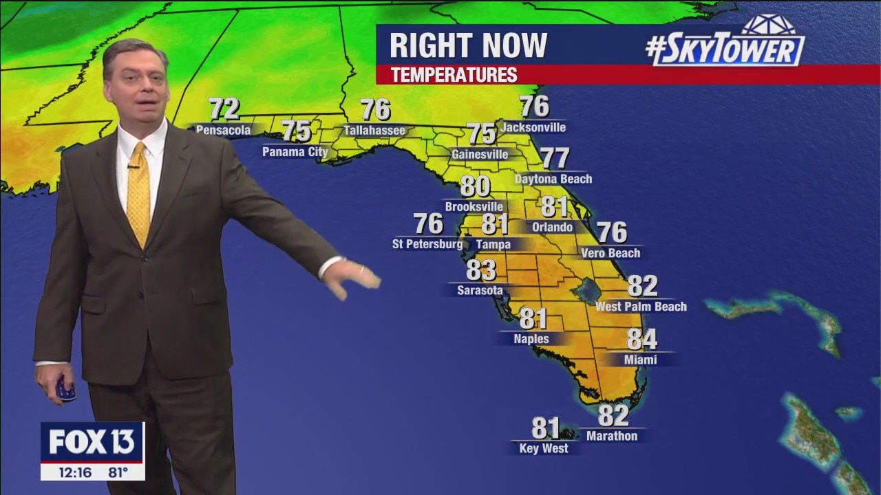 Monday afternoon forecast