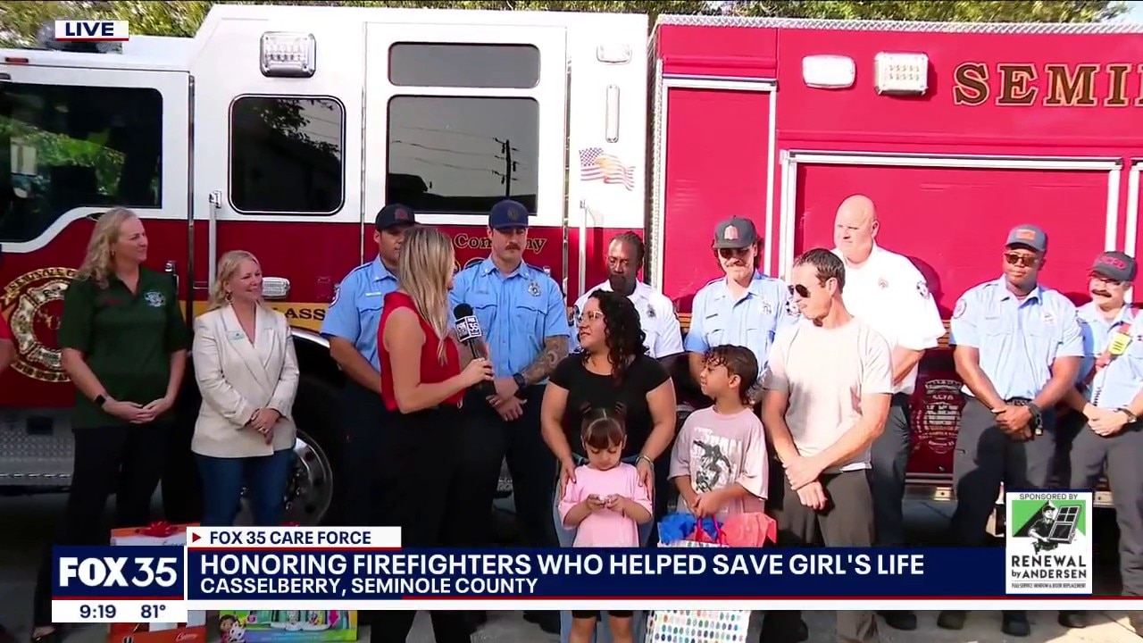FOX 35 Care Force: Seminole County firefighters help save girl's life