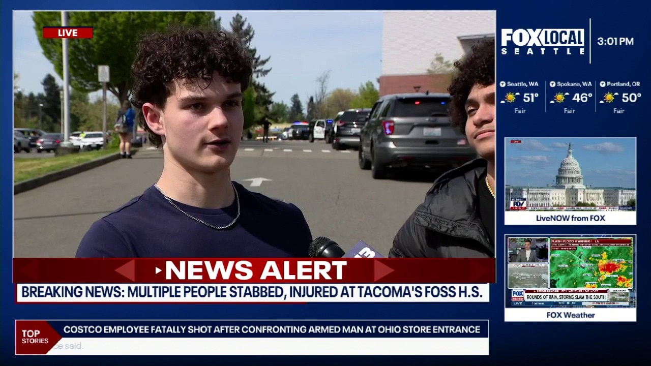 Multiple people stabbed, injured at Tacoma's Foss High School