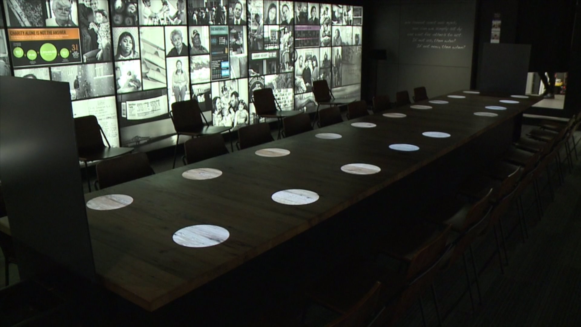 Traveling hunger exhibit